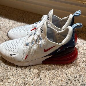Nike 270 White, red and blue